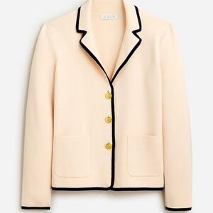 J Crew Tipped Sweater Blazer